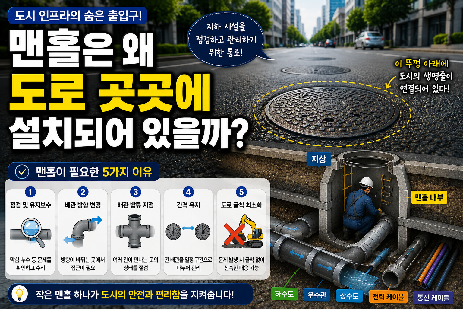 맨홀이 많은 이유 썸네일